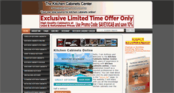 Desktop Screenshot of kitchencabinetscenter.com