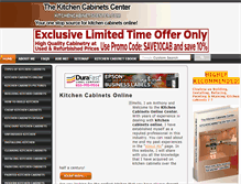 Tablet Screenshot of kitchencabinetscenter.com